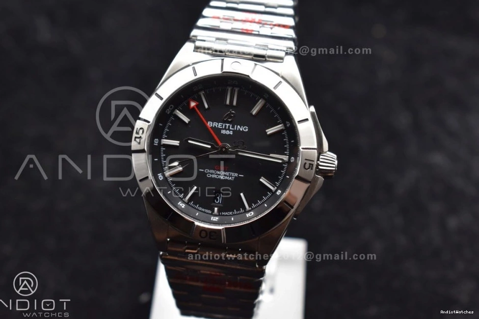 Black 1:1 UrbanStyle Factory Best Dial SS Bracelet GMT Breitling 530 Automatic On 40mm BLS A Chronomat Edition 1104